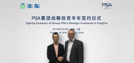 Groupe PSA fait son entrée au capital de FengChe