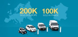 200 000 véhicules électriques Renault vendus en Europe 