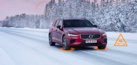 Partage d’alertes : dans toute l’Europe, les modèles Volvo se signaleront dangers et routes glissantes